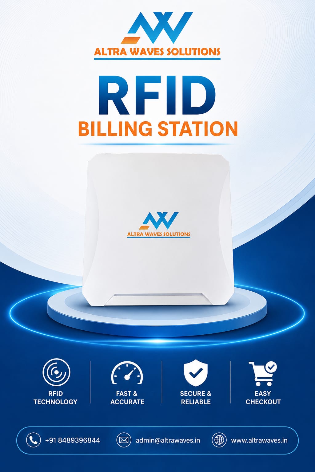 RFID Billing Station for fast retail billing and inventory management